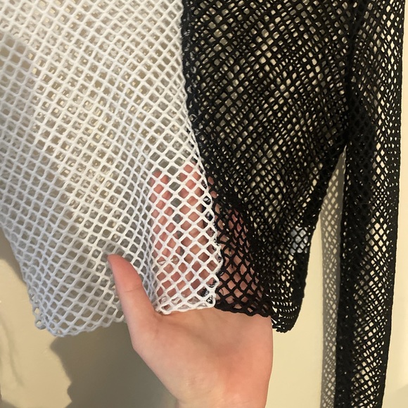 Emo Split fishnet tee - Picture 2 of 3